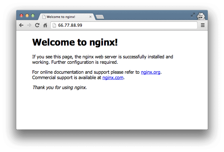Bienvenue sur Nginx