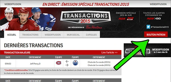 RDS et son "Bouton Patron"
